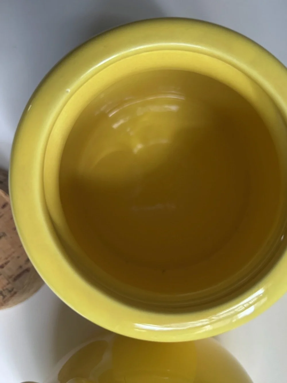 Savoir Vivre Yellow Ceramic Sugar & Creamer Set, 1980's